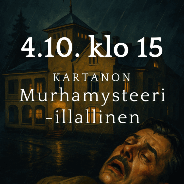 Kartanon Murhamysteeri -illallinen 4.10.2025 klo 15