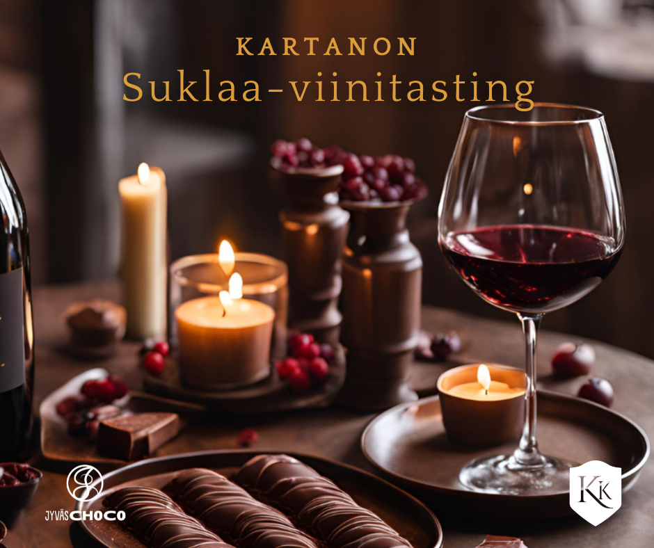 Kartanon suklaa-viinitasting 28.9.