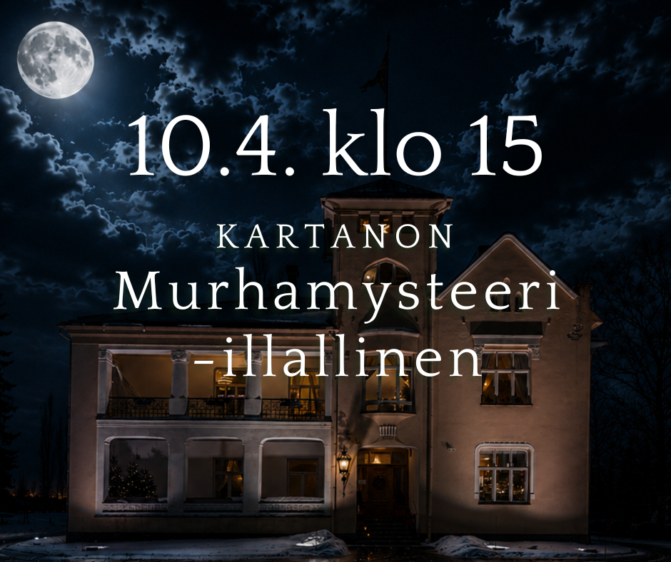Kartanon Murhamysteeri -illallinen 10.4.2027 klo 15