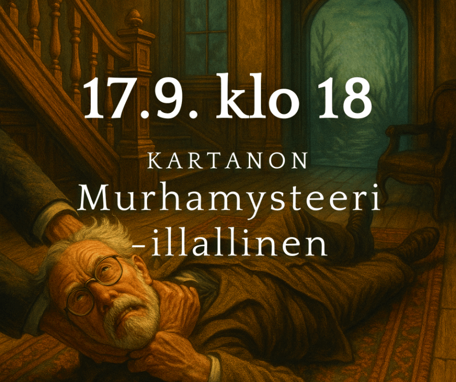 Kartanon Murhamysteeri -illallinen 17.9.2025 klo 18