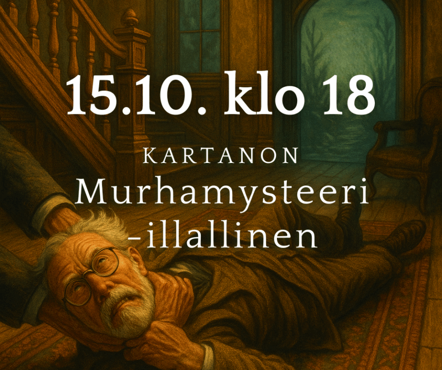 Kartanon Murhamysteeri -illallinen 15.10.2025 klo 18