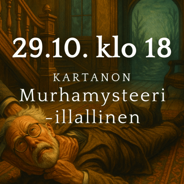Kartanon Murhamysteeri -illallinen 29.10.2025 klo 18