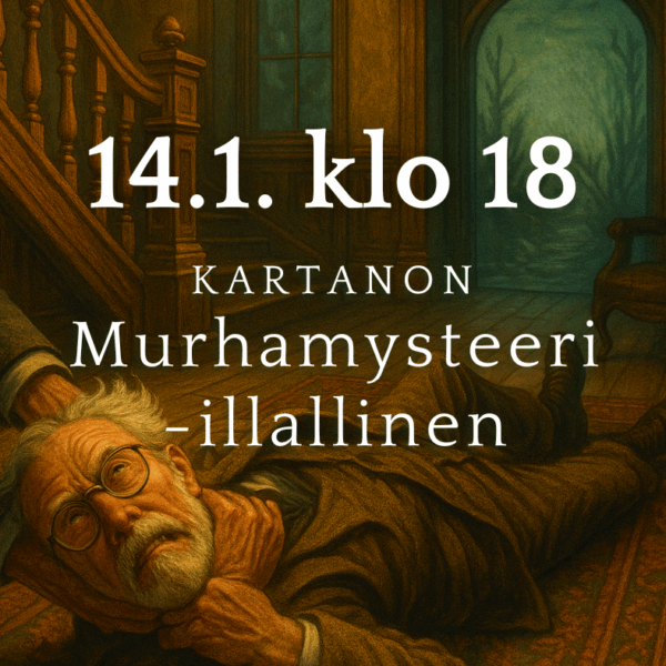 Kartanon Murhamysteeri -illallinen 14.1.2026 klo 18