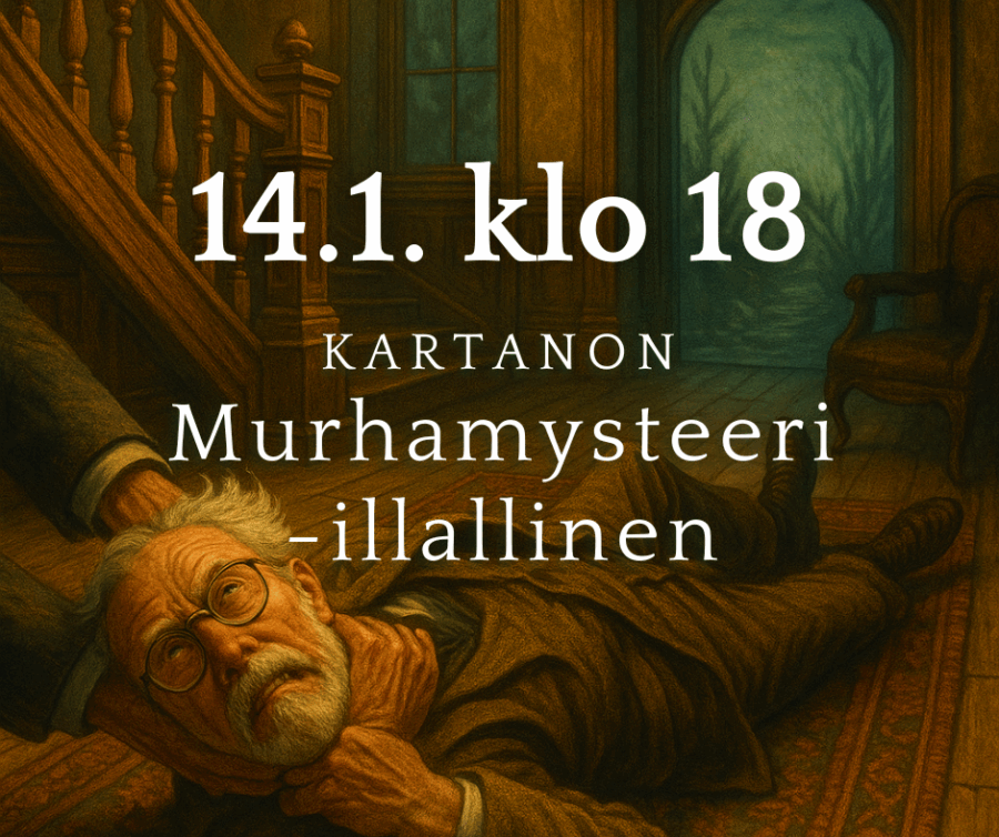 Kartanon Murhamysteeri -illallinen 14.1.2026 klo 18