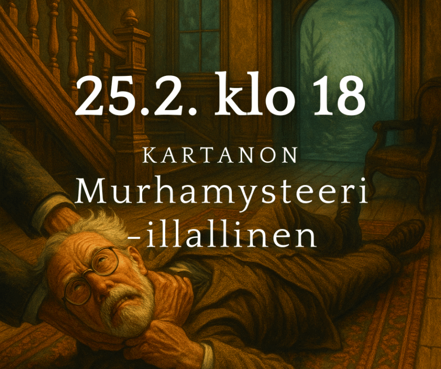 Kartanon Murhamysteeri -illallinen 25.2.2026 klo 18