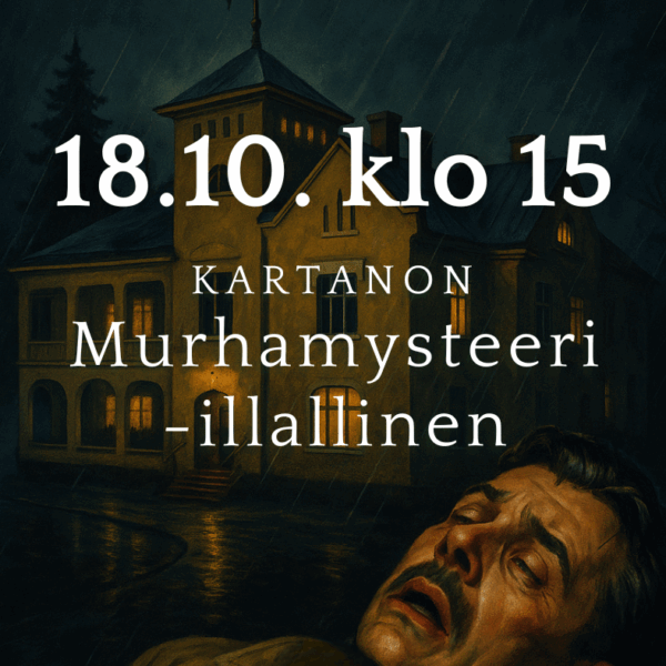 Kartanon Murhamysteeri -illallinen 18.10.2025 klo 15