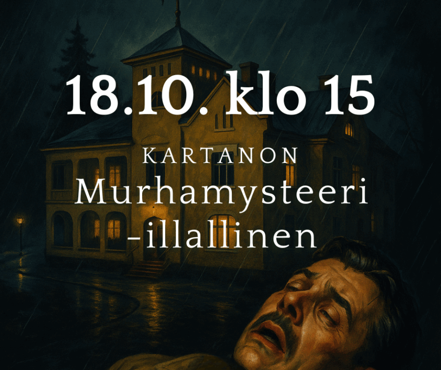 Kartanon Murhamysteeri -illallinen 18.10.2025 klo 15