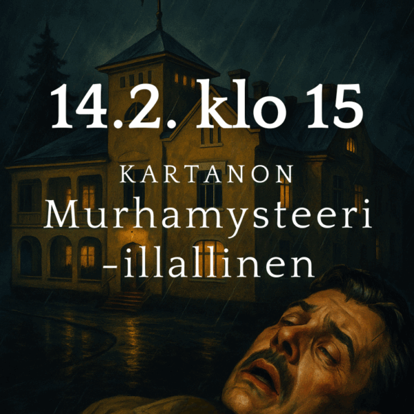 Kartanon Murhamysteeri -illallinen 14.2.2026 klo 15