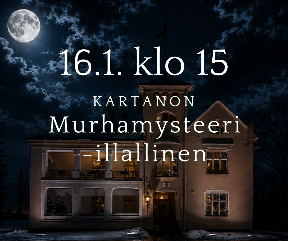 Kartanon Murhamysteeri -illallinen 16.1.2027 klo 15